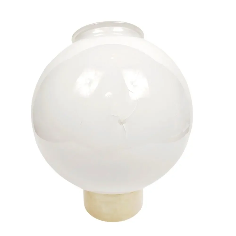 VTG Large White Milk Glass Round Globe 8